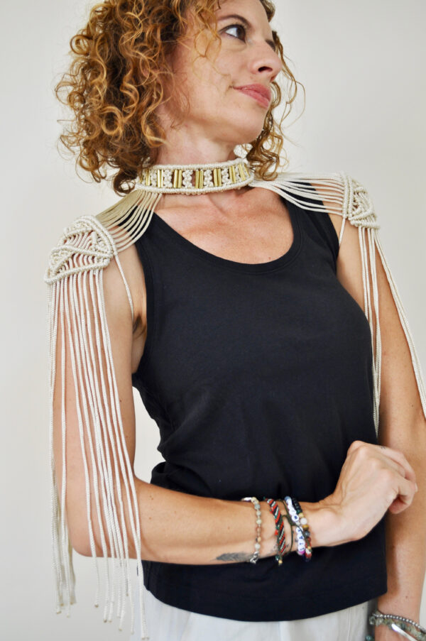 Patrón descargable Hombreras Glam de macramé - Imagen 3