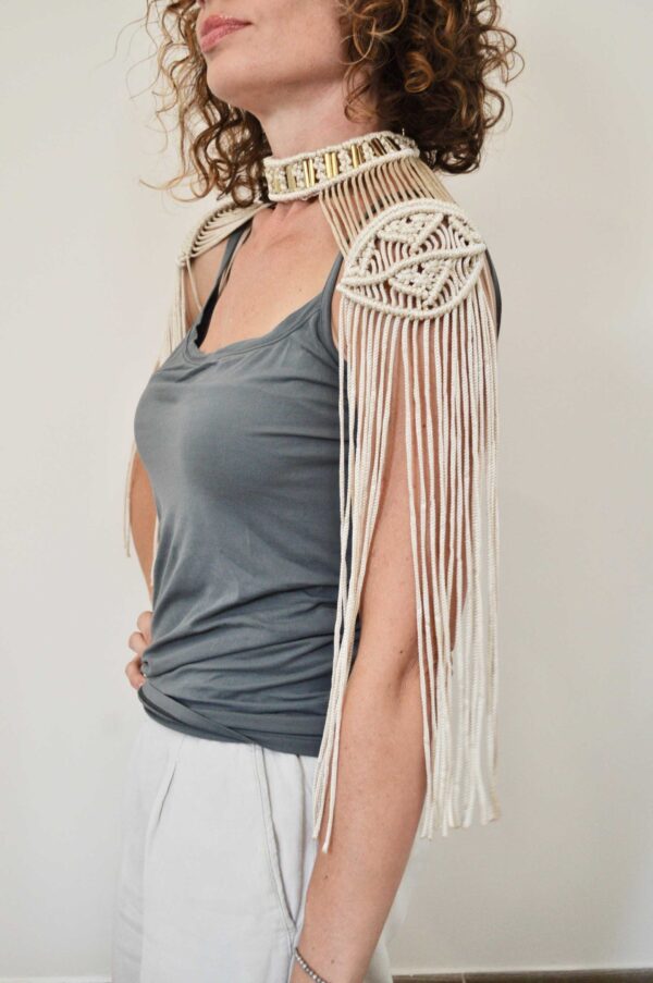 Patrón descargable Hombreras Glam de macramé - Imagen 4